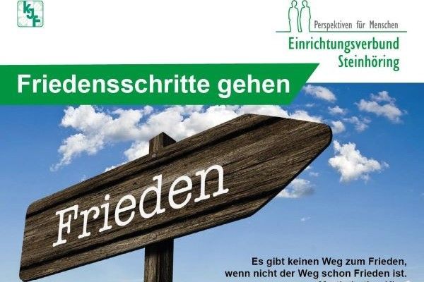 Friedensschritte gehen
